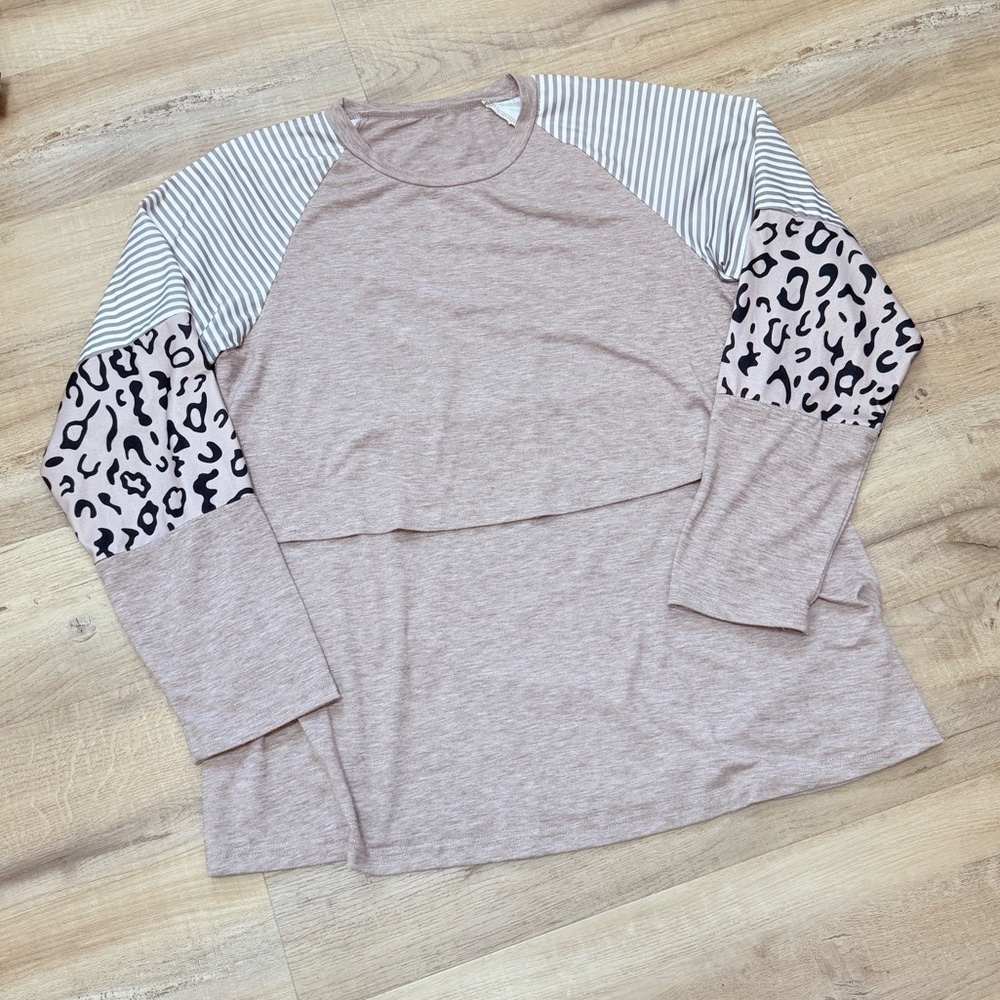 Long sleeve maternity top